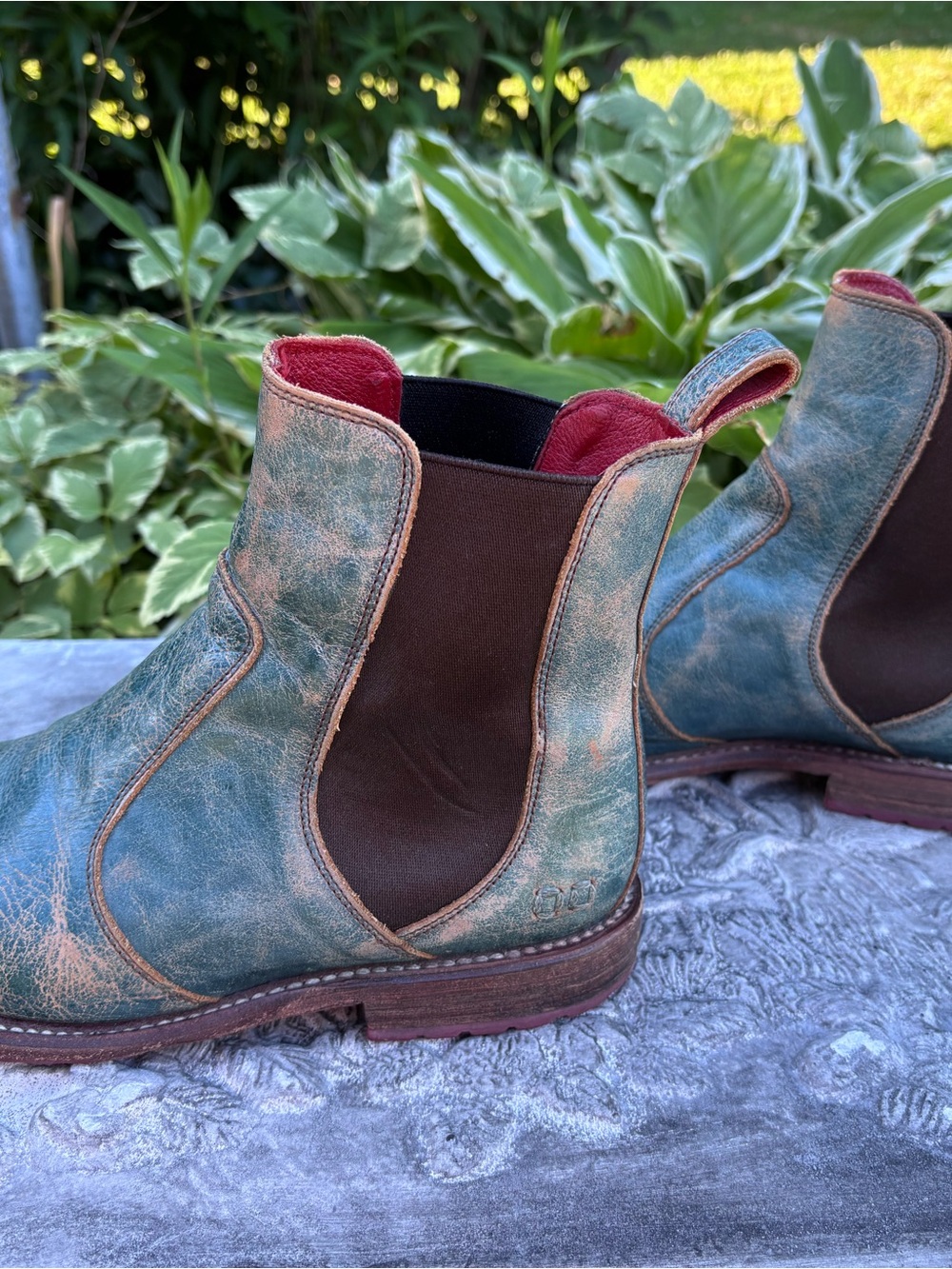 Bed Stu Nandi Teal Lux Leather Chelsea Boots Women’s 9 - Picture 3 of 6